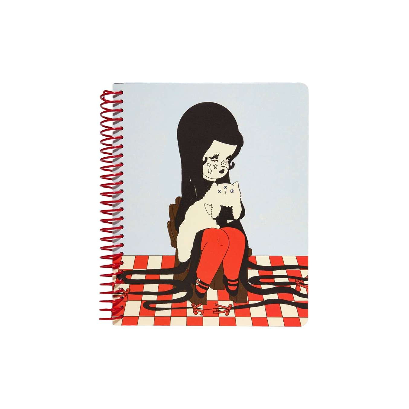 Love Cats Blanco Spiral Notebook