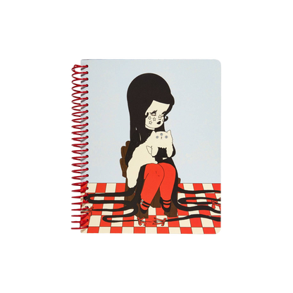 Love Cats Blanco Spiral Notebook