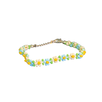 Beaded Flower Bracelet