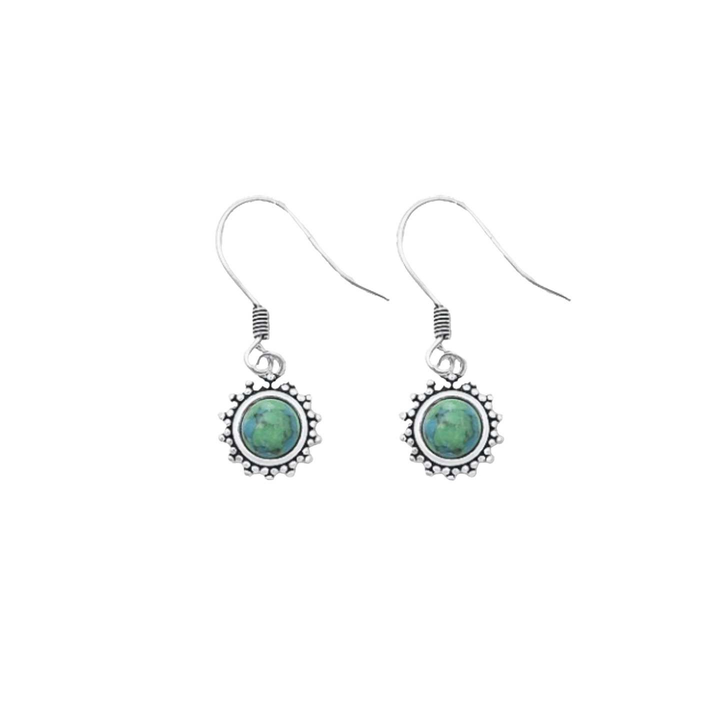 Turquoise Boho Dangle Earrings