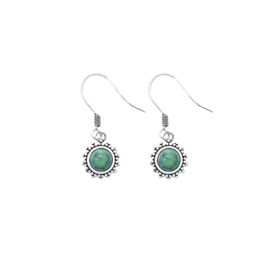 Turquoise Boho Dangle Earrings