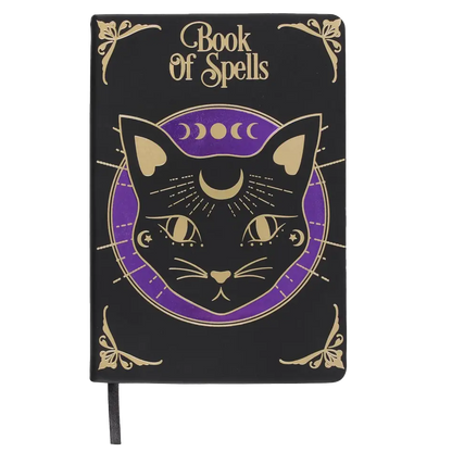 Black Cat Mystic Book of Spells Journal