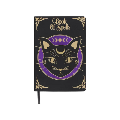 Black Cat Mystic Book of Spells Journal