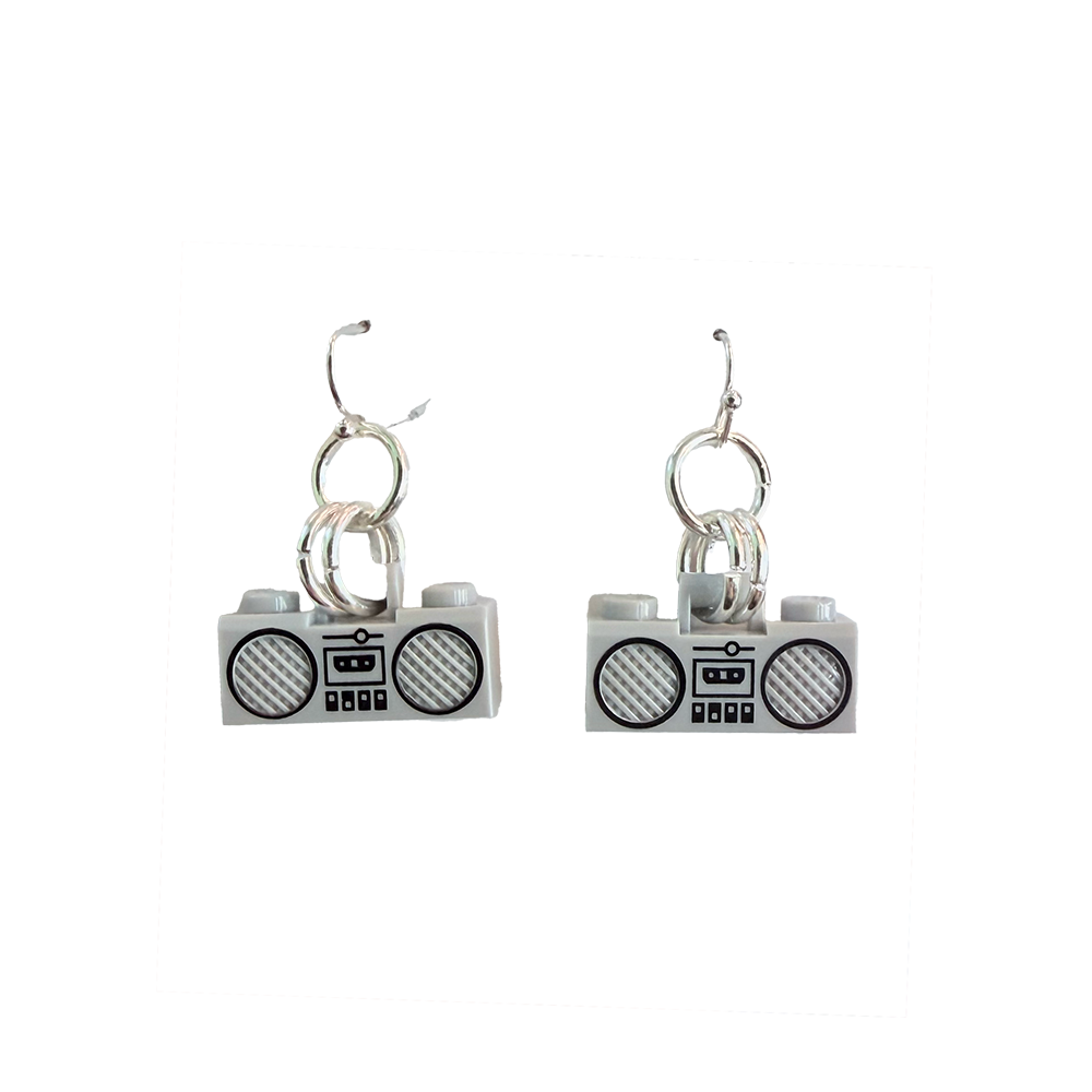 Mini Boombox Dangle Earrings