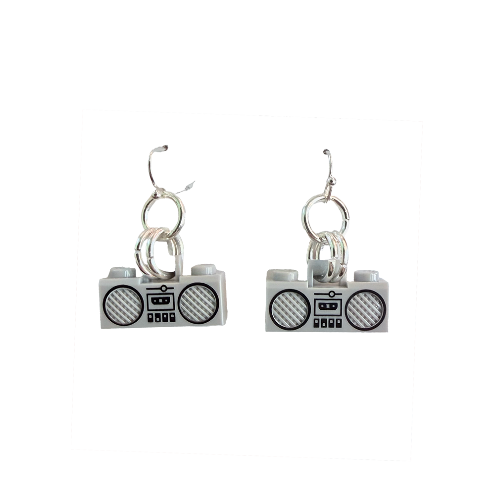 Mini Boombox Dangle Earrings