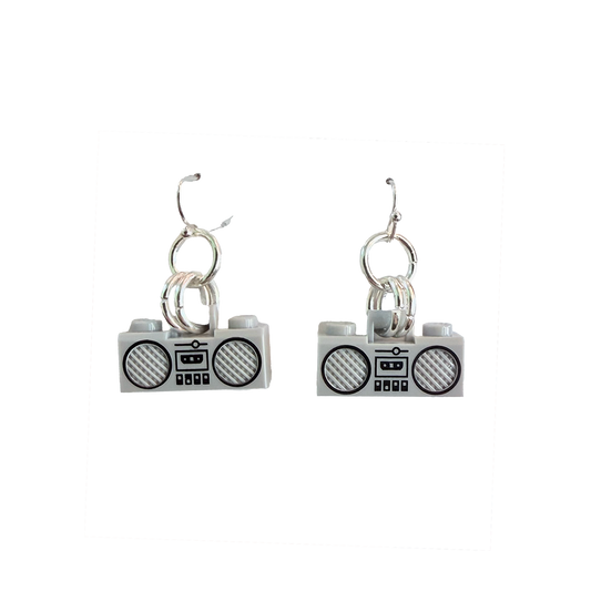 Mini Boombox Dangle Earrings