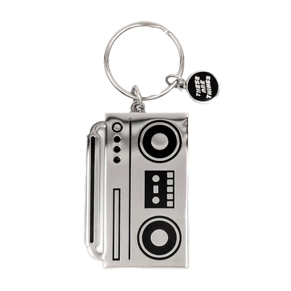 Boombox Enamel Keychain