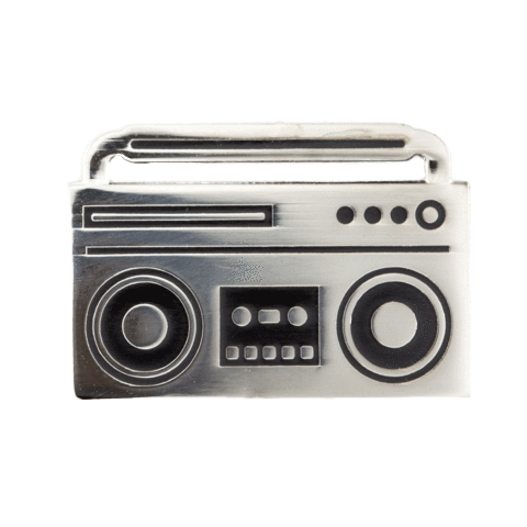 Boombox Enamel Pin