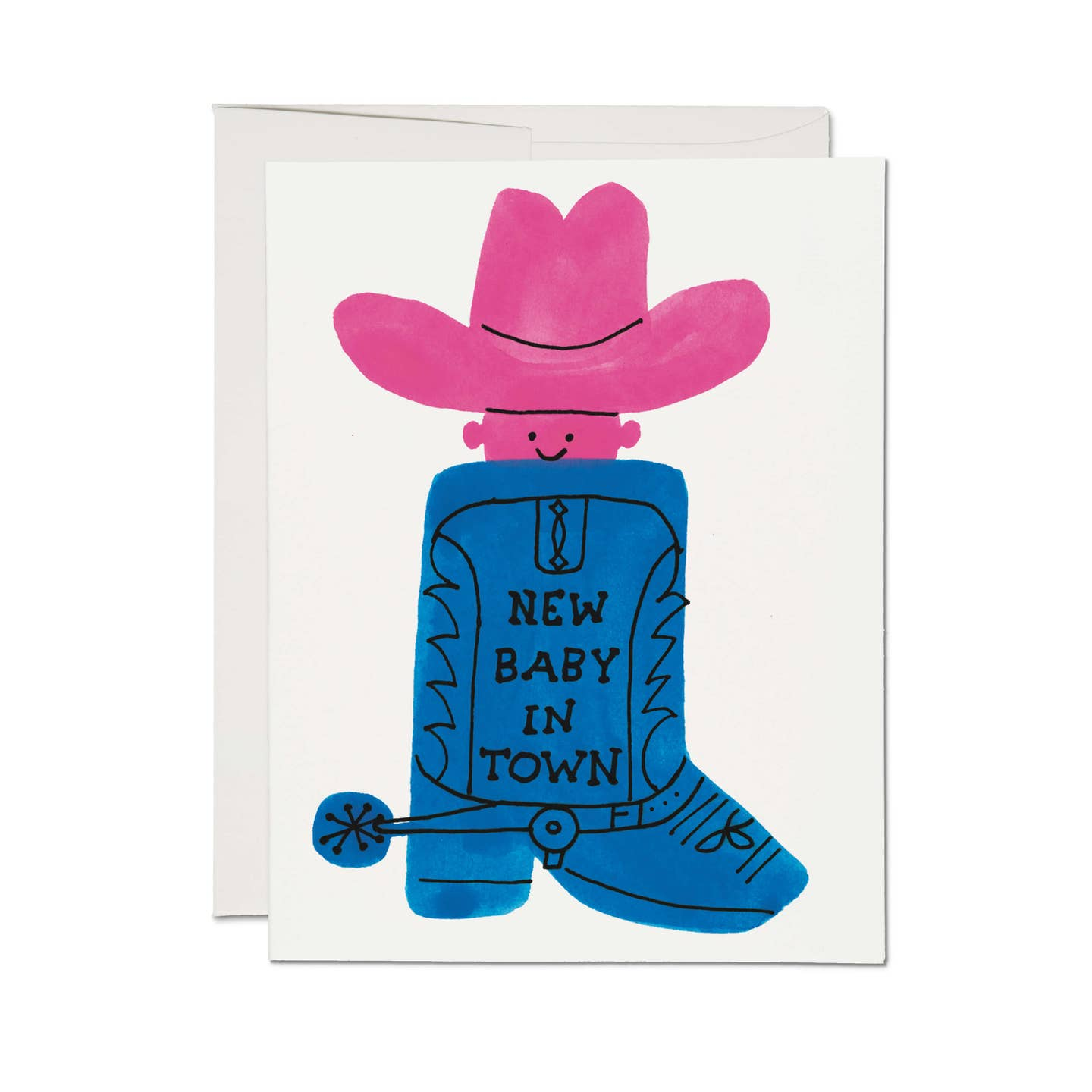 Boot Baby New Baby Card