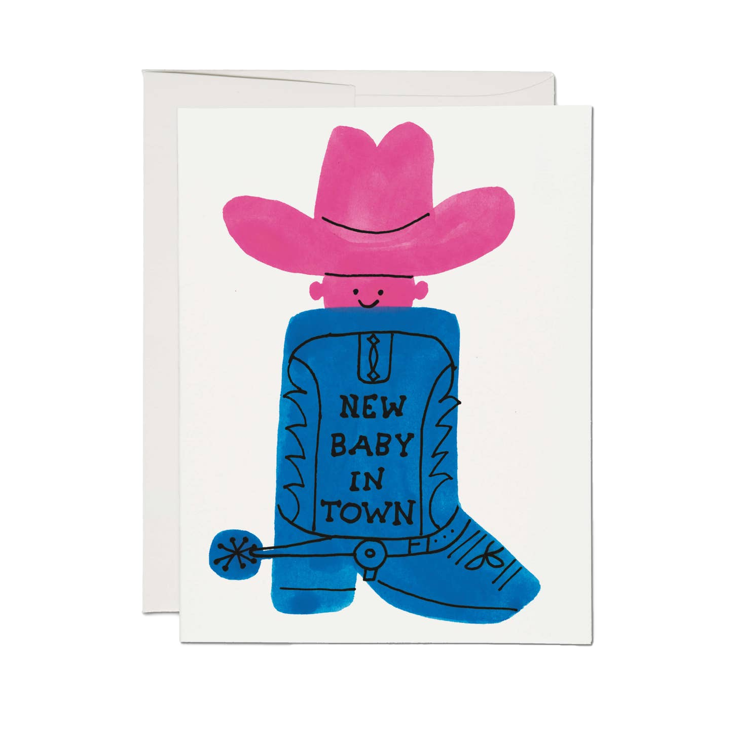 Boot Baby New Baby Card