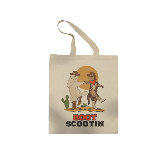 Boot Scootin Kitties Tote Bag