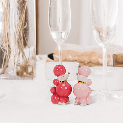 Pink Poodle Salt & Pepper Shakers