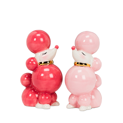 Pink Poodle Salt & Pepper Shakers