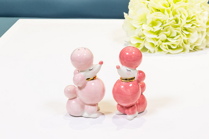 Pink Poodle Salt & Pepper Shakers