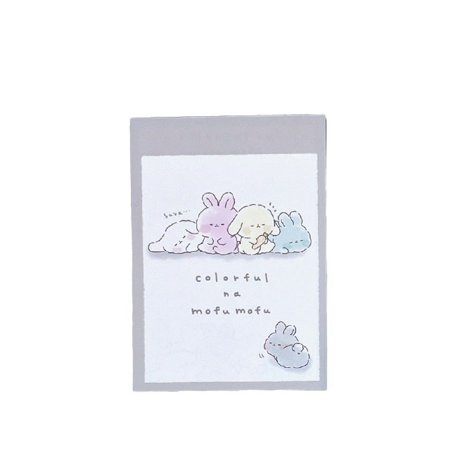 Colorful Bunnies Mini Notepad