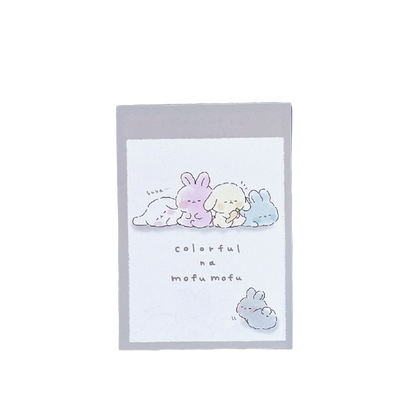 Colorful Bunnies Mini Notepad