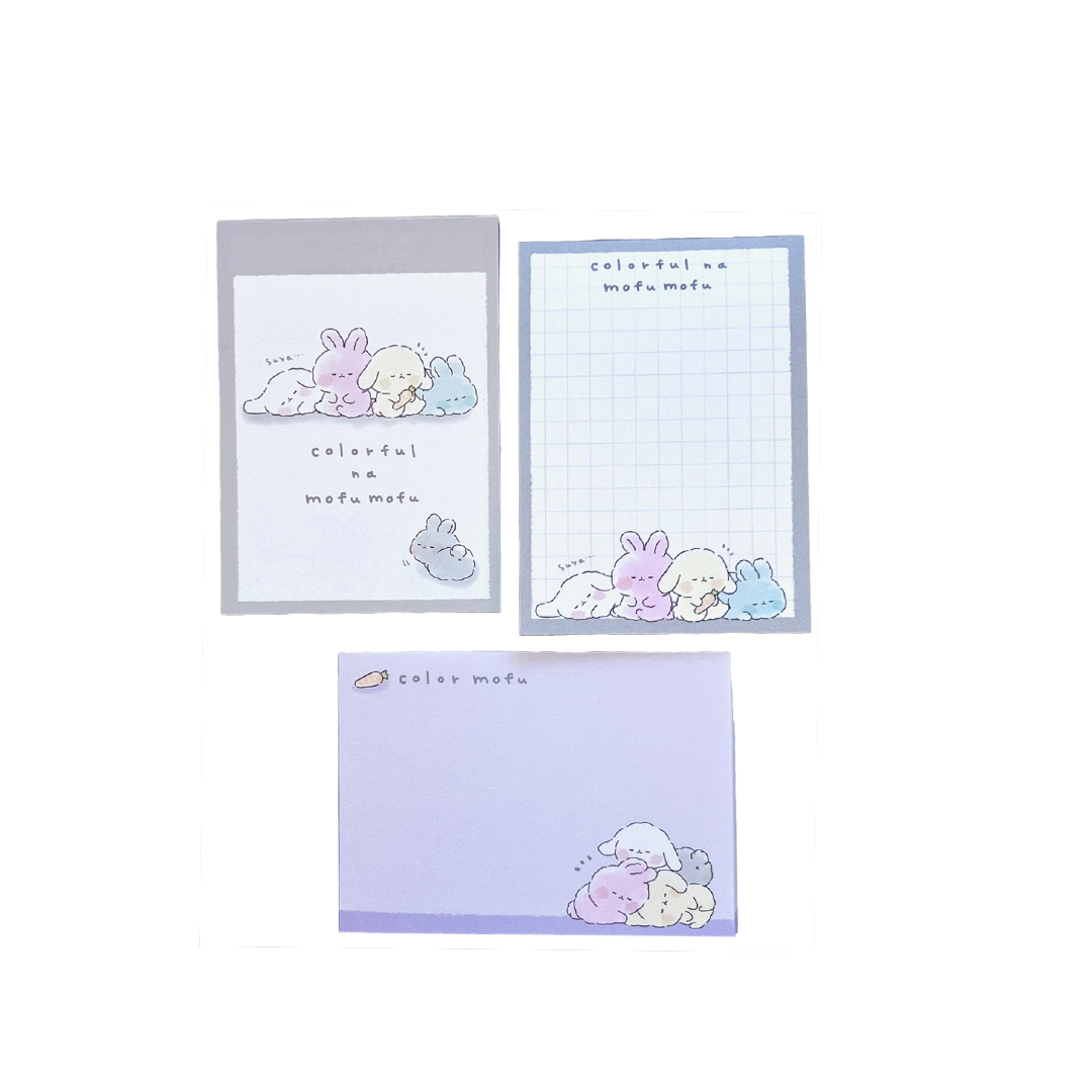 Colorful Bunnies Mini Notepad