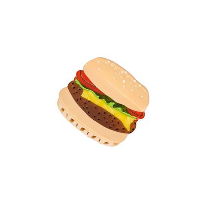 Mini Burger Hair Claw Clip