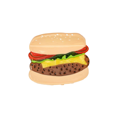 Mini Burger Hair Claw Clip