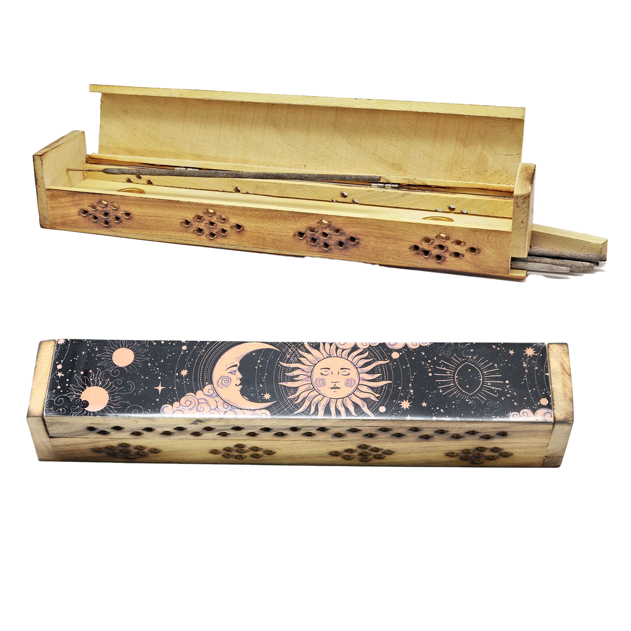 Wooden Incense Burner Box