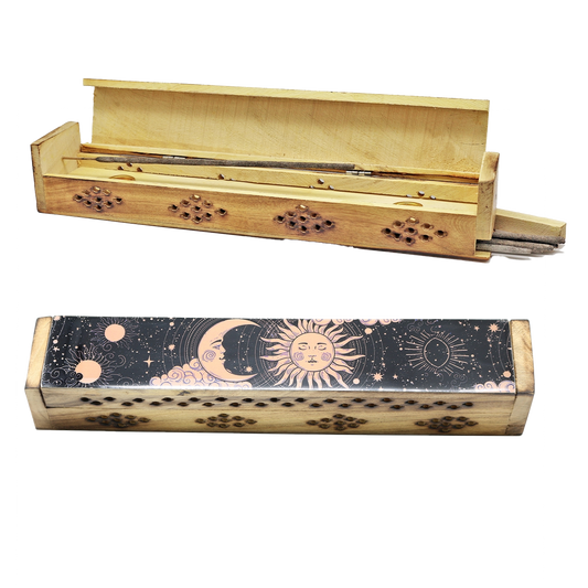 Wooden Incense Burner Box