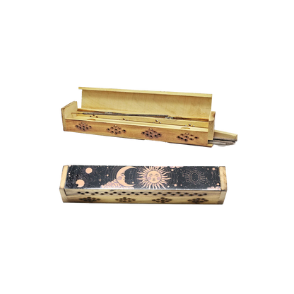 Wooden Incense Burner Box