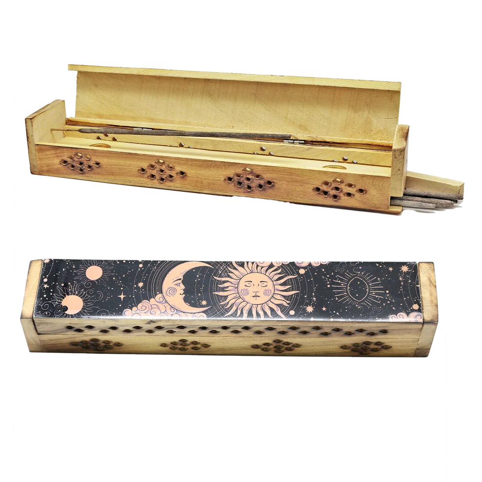 Wooden Incense Burner Box