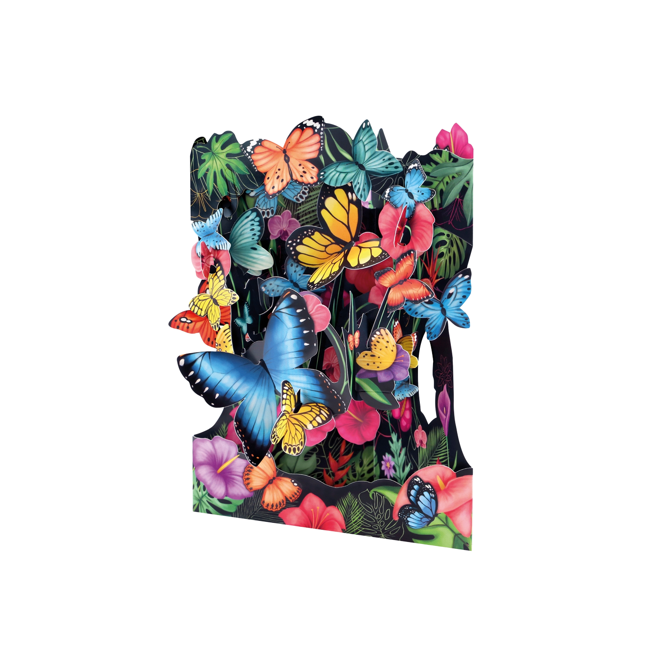 Pirouette Tropical Butterflies Swing Card