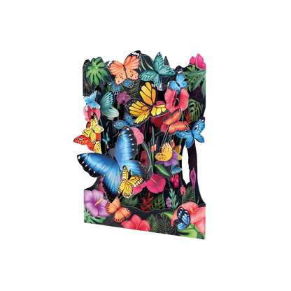 Pirouette Tropical Butterflies Swing Card