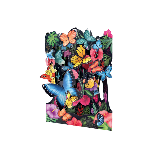 Pirouette Tropical Butterflies Swing Card