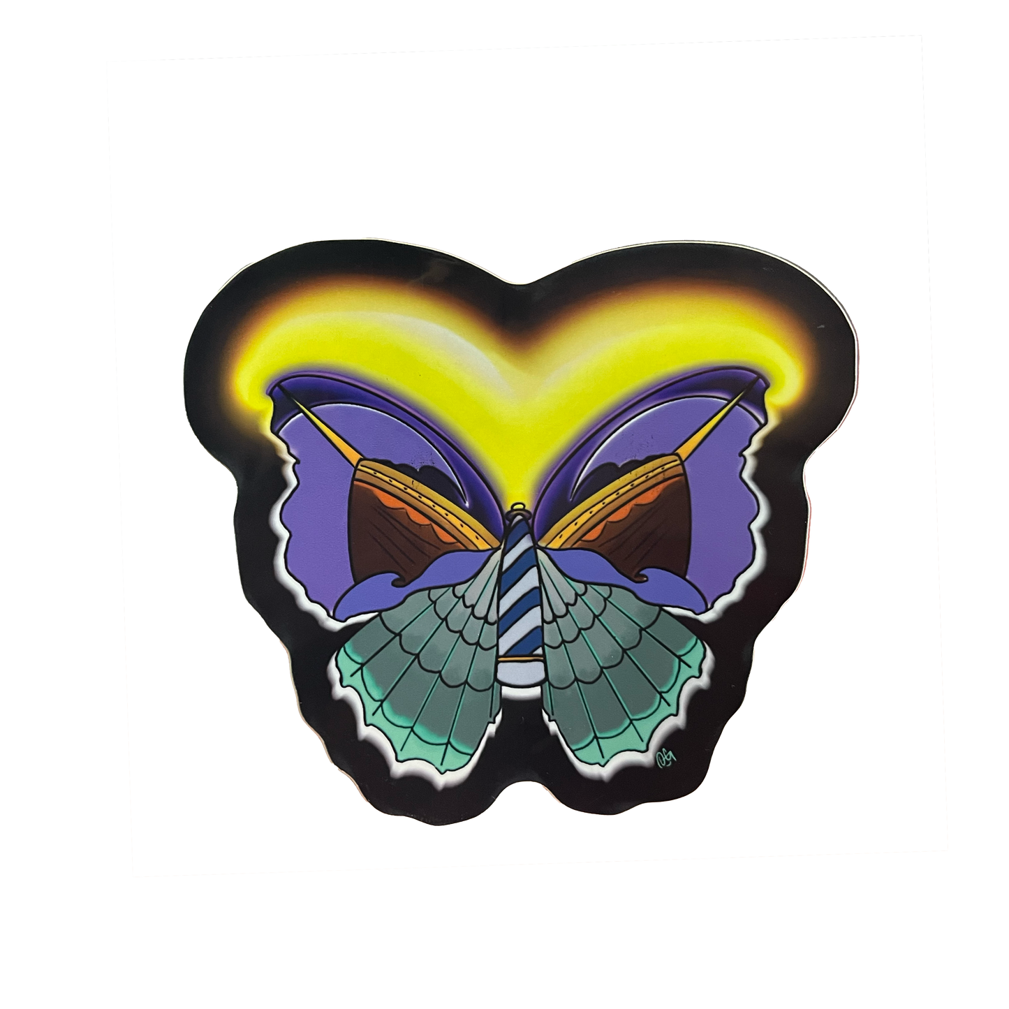 Lighthouse Butterfly Sticker