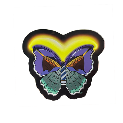 Lighthouse Butterfly Sticker