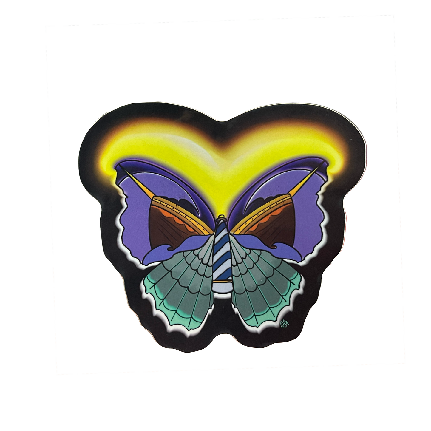 Lighthouse Butterfly Sticker