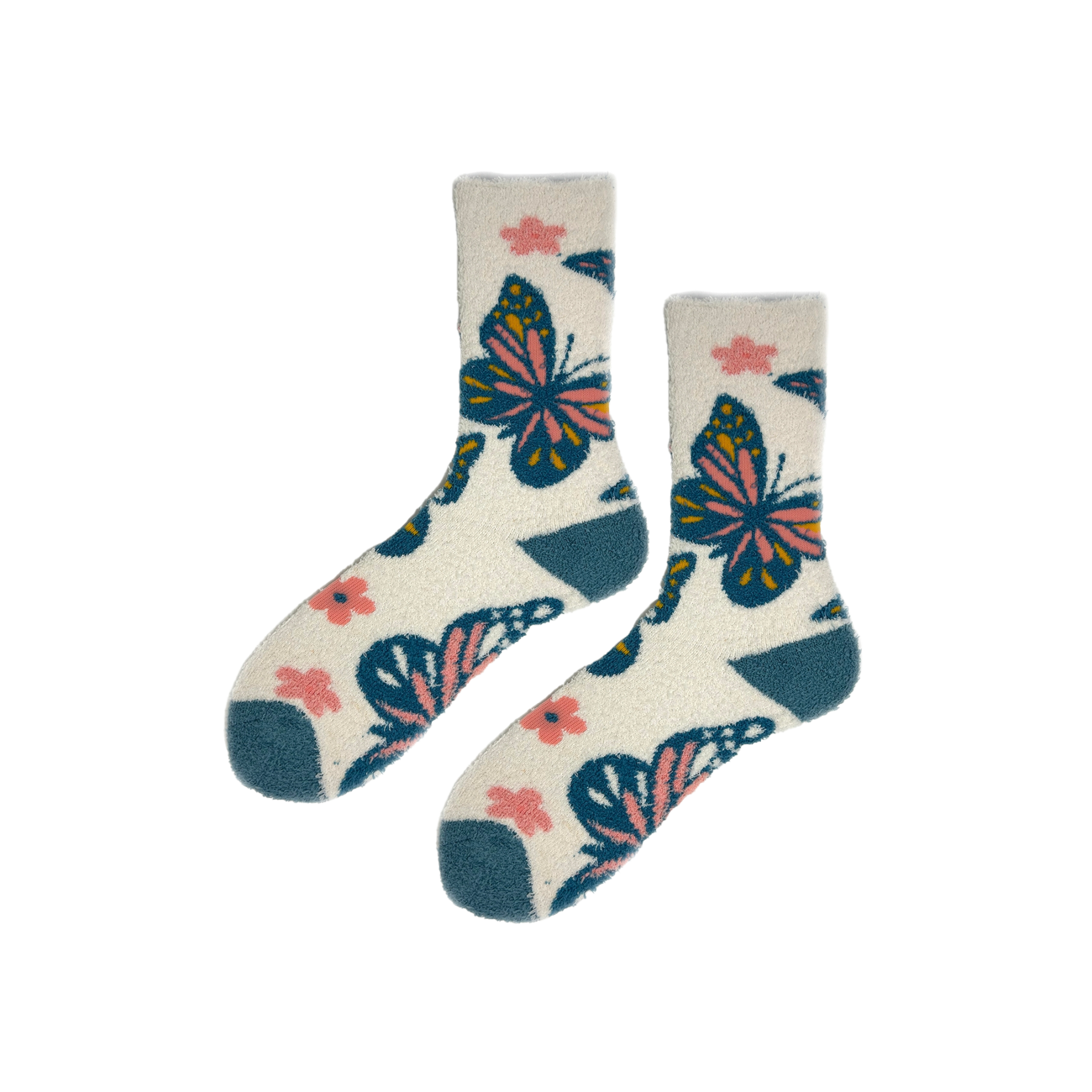 Butterfly Kiss Fuzzy - Women's Socks