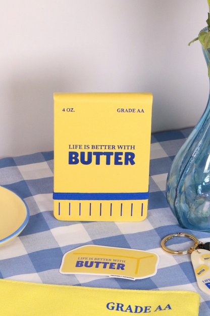 Journal Life is Better with Butter Leatherette Pocket Journal
