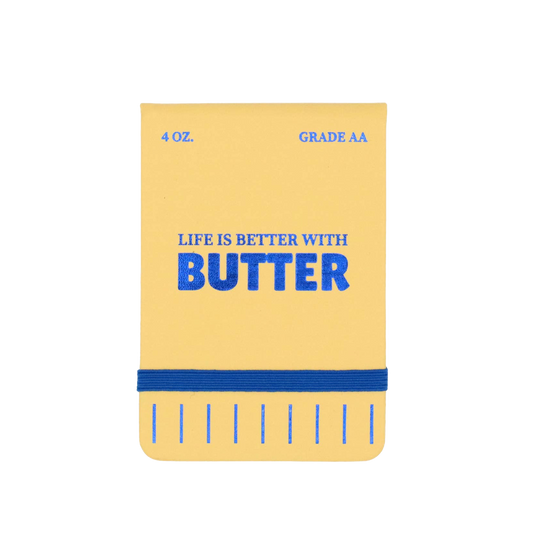 Journal Life is Better with Butter Leatherette Pocket Journal