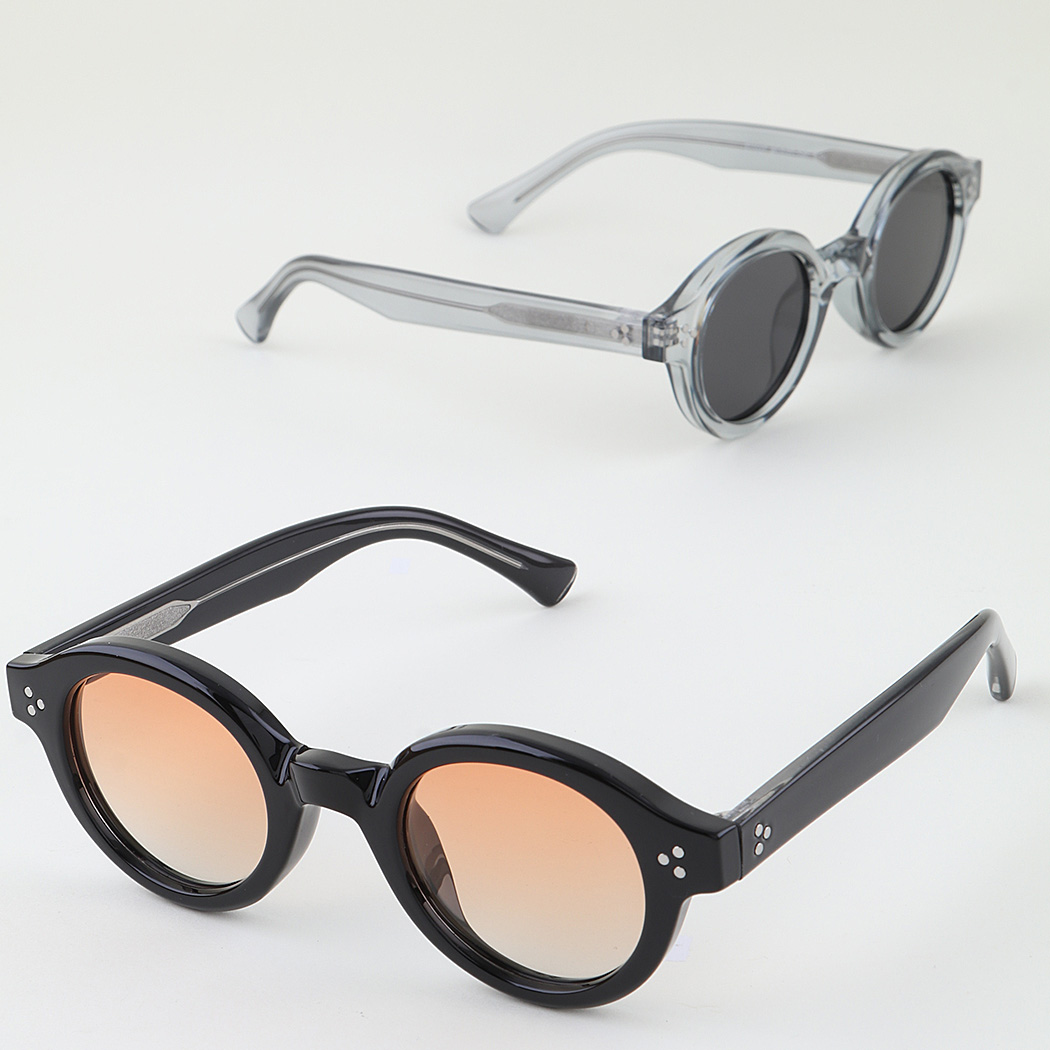 Triple Bolted Round Sunglasses