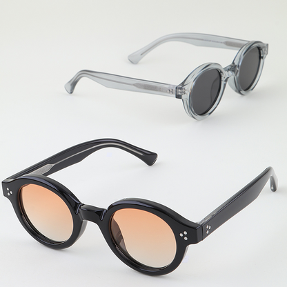 Triple Bolted Round Sunglasses