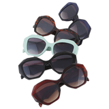 Geometric Large Round Sunglasses