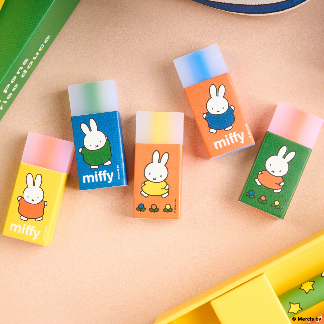 Classic Miffy Block Eraser Set of 5