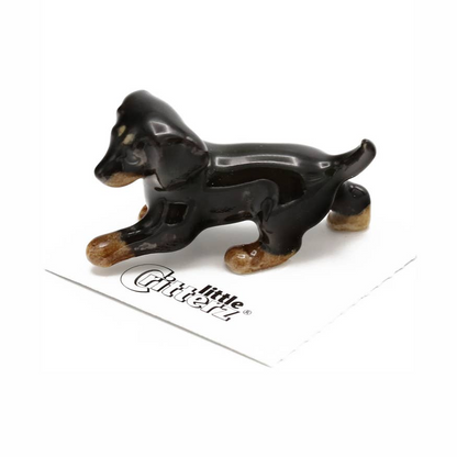 Caboose Dachshund Porcelain Miniature