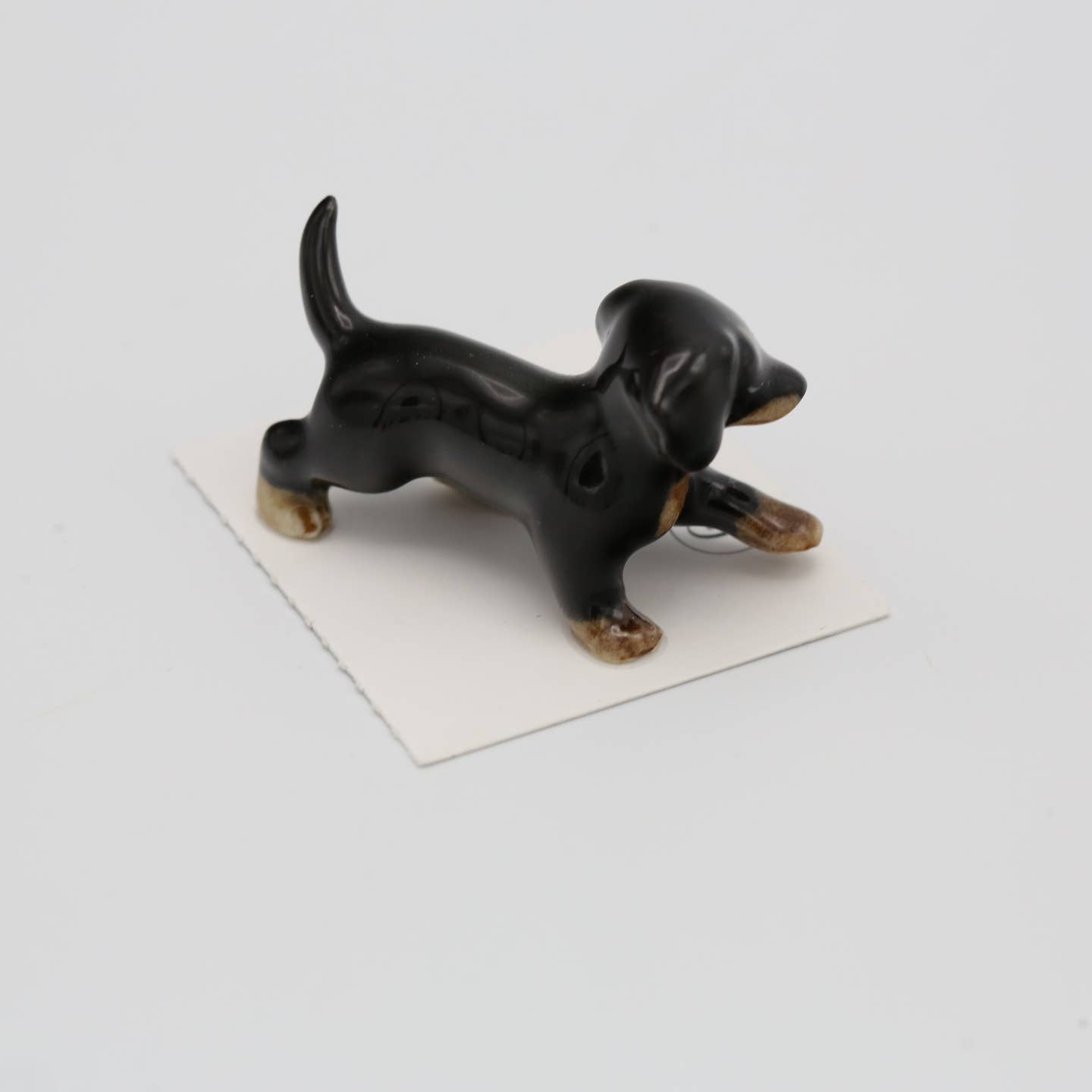 Caboose Dachshund Porcelain Miniature