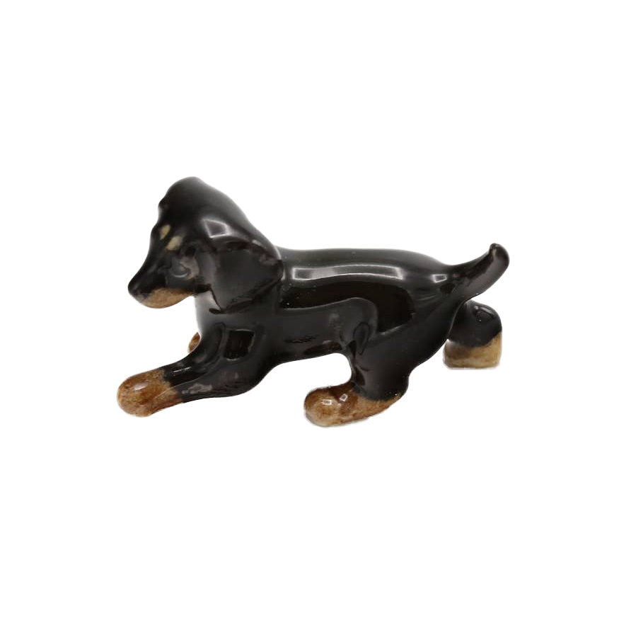 Caboose Dachshund Porcelain Miniature