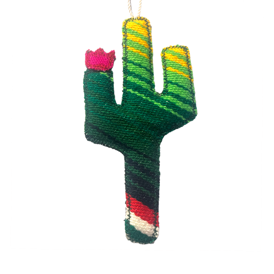 Serape Cactus Ornament