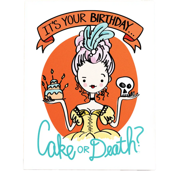 Cake or Death? Birthday Card