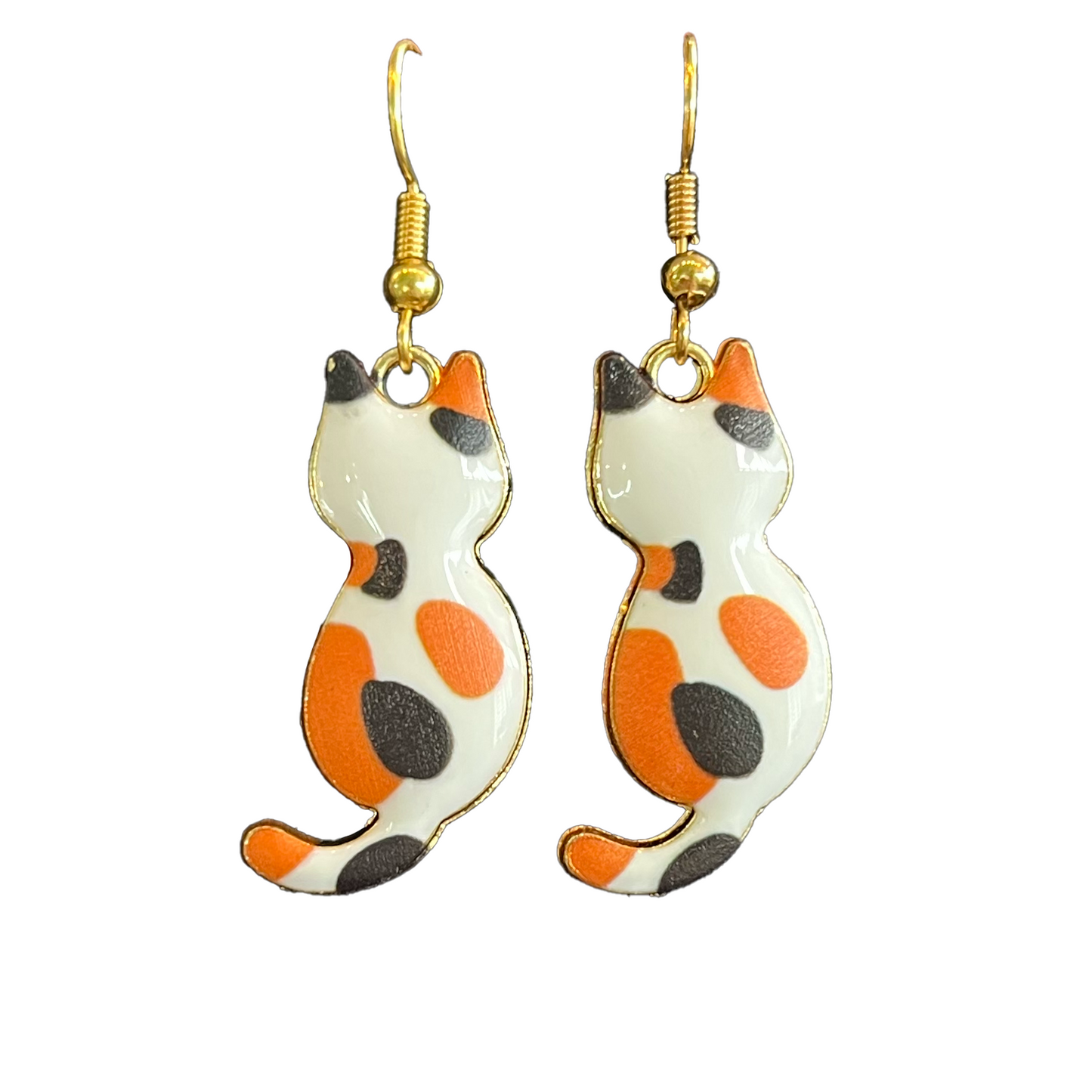 Sitting Kitty Dangle Earrings