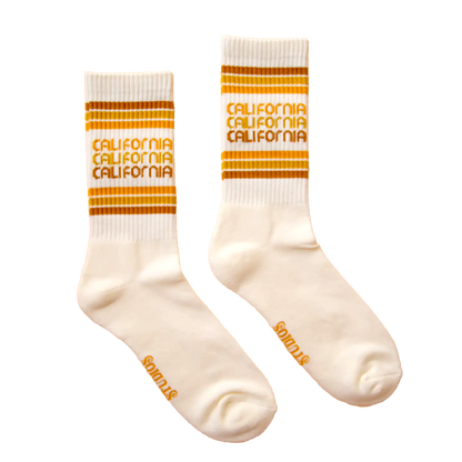 California Striped Ribbed - Unisex Socks