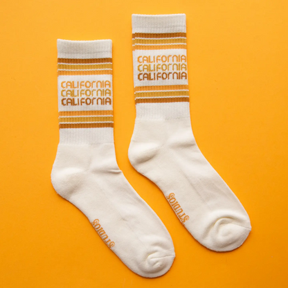 California Striped Ribbed - Unisex Socks