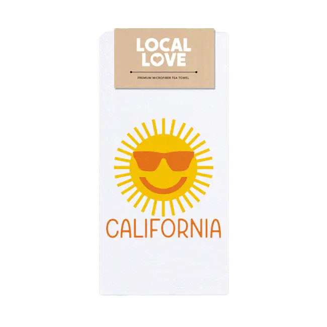 California Sun Tea Towel