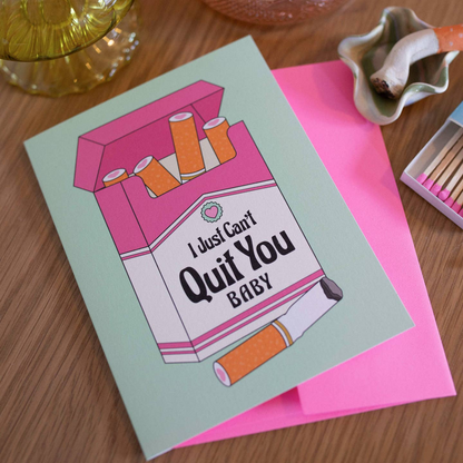 Can't Quit You Baby Love Card